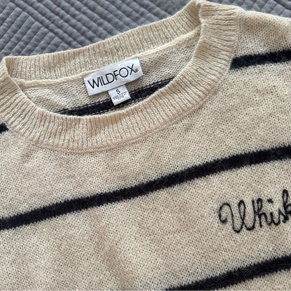 WILDFOX Whiskey Stripe Sweater Sz S - Picture 6 of 9